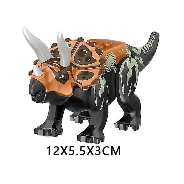 8 stk. Dinosaur Samle Byggeklodser