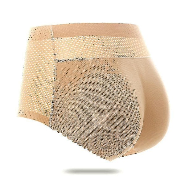 Dametruser med polstring for å løfte baken, formet for å gi en større rumpe Mid waist 126beige L