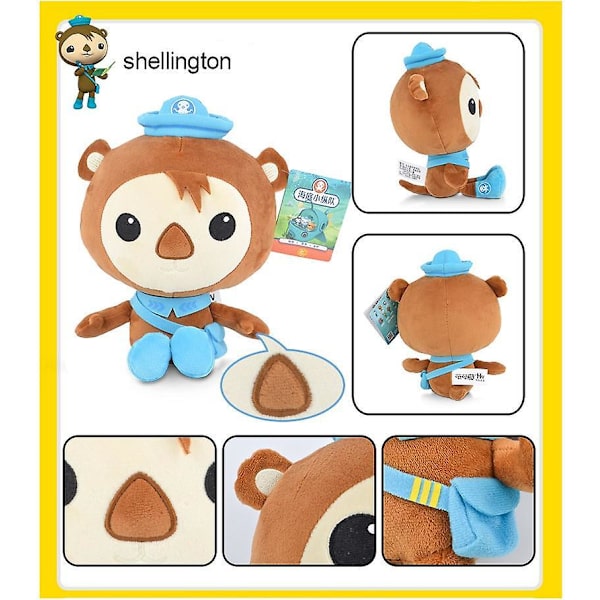 19 cm Octonauts Barnacle Peso Kwazii Tweak pehmolelu D
