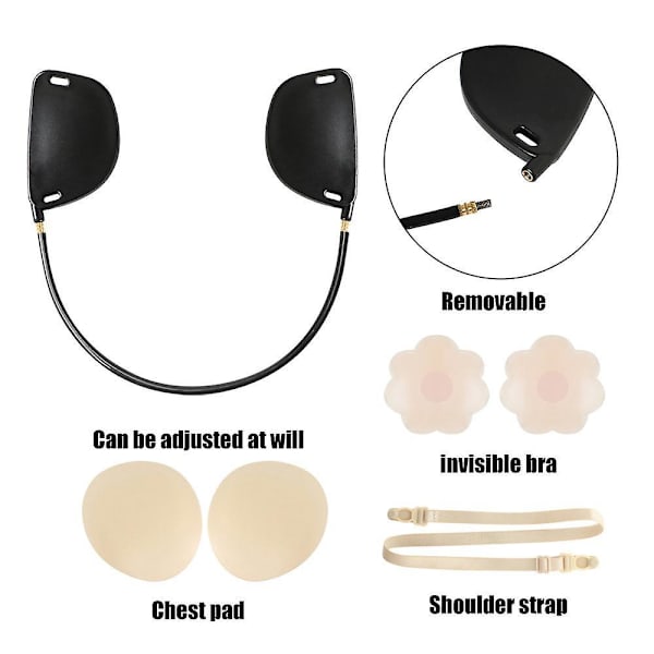 Push Up Frontløs BH Kit Dyb Udskæring BH Kit BH Skjult BH Hudfarvet BEIGE U