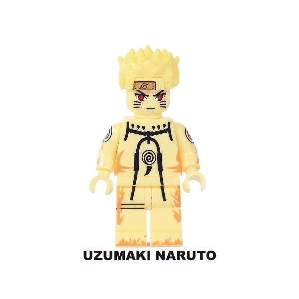 Naruto Uzumaki Samlet Minifigur Børne Byggeklods Legetøj 8 stk