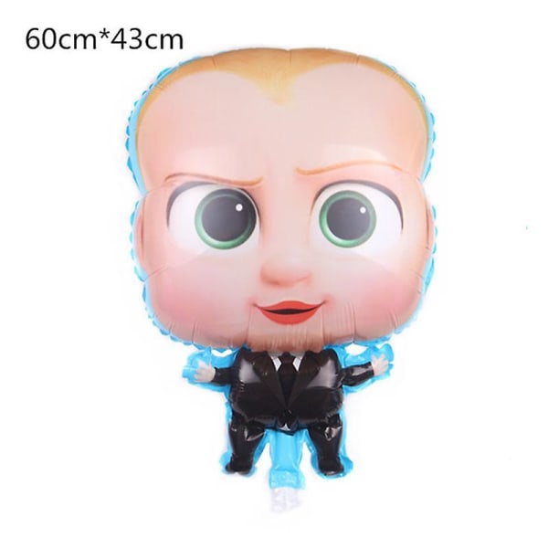 Boss Baby Latex Balloons, Boss Foil Balloons, Birthday Party Decorations