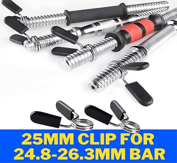 4 Pcs Spring Locking Dumbbell Clamp 25mm Dumbbell Lock, Dumbbell Clamp, Spring Locking, For Bodybuil
