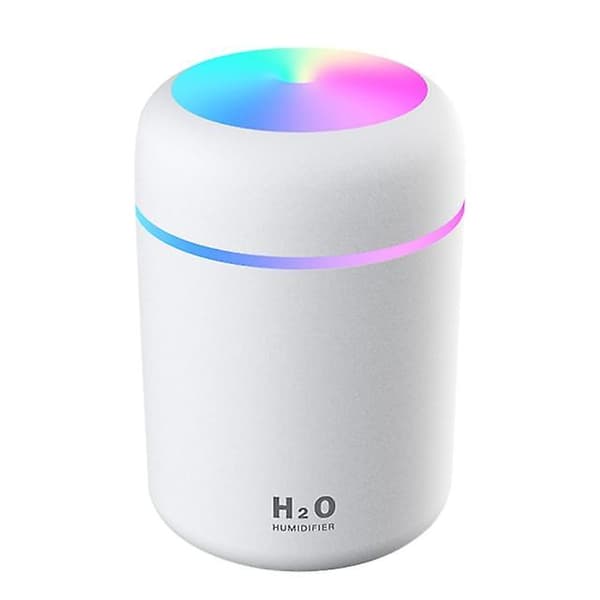 Bærbar 300 ml luftfugter USB ultralyd Dazzle Cup aroma diffuser Cool Mist Maker luftrenser White A