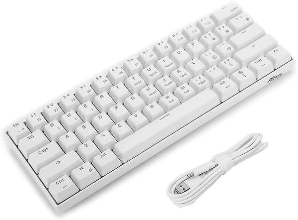 Bluetooth / Wired Mechanical Keyboard, Rk61 Wired / Wireless Bluetooth Dual Mode Backlit Mechanical Keyboard For Tablet / Phone / Desktops / Laptops(w
