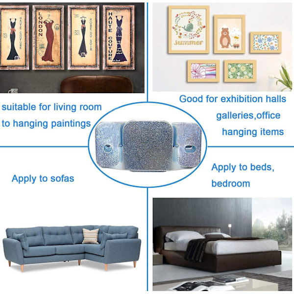 8 stk. Store Sofastik Sofaer Universal Rustfrit Stål Sofastik Møbelstik Låsende Sofabeslag