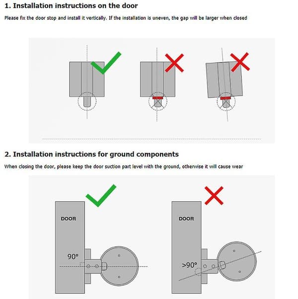 Magneettinen ovenpysäytin, kirkas kromi