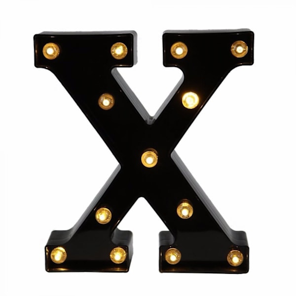 Led  Letter Lights New Design Light Up Black Letters For Events Wedding Party Birthday Home Bar Diy Decoration B091-361 X