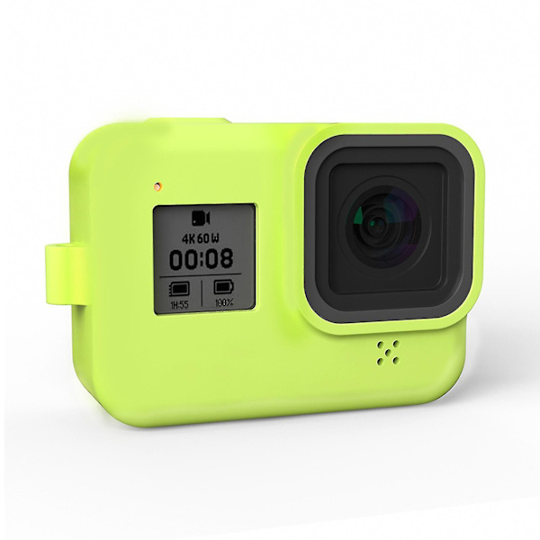 Silikone Fuld Dækning Action Kamera Beskyttelsesetui Sæt Til Gopro Hero 8 Sort White
