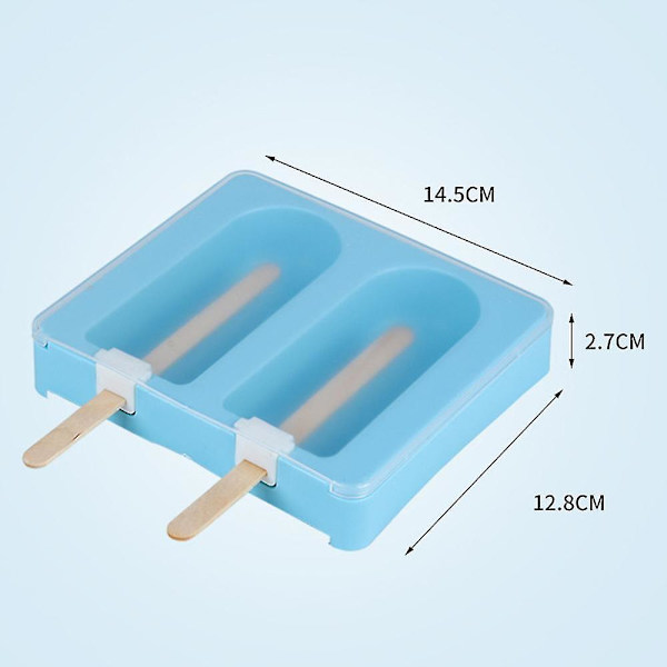 Silikonform for frossen iskrem, ispinner og kake Blue