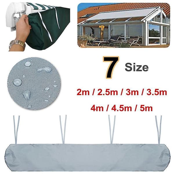 Outdoor Patio Awning Waterproof Cover Telescopic Roller Shutter 3m
