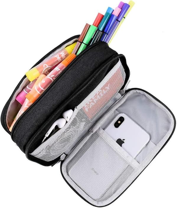 Pencil Case, Large Capacity Pencil Cases Pen Case High Storage Pencil Bag Pouch With Big Compartments