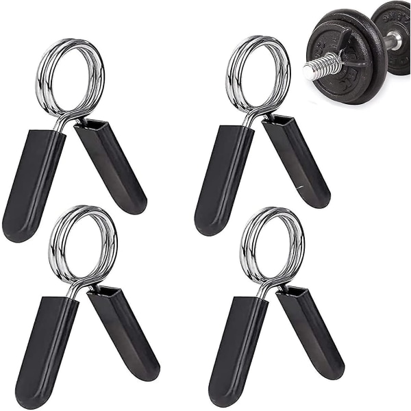 4 Pcs Spring Locking Dumbbell Clamp 25mm Dumbbell Lock, Dumbbell Clamp, Spring Locking, For Bodybuil