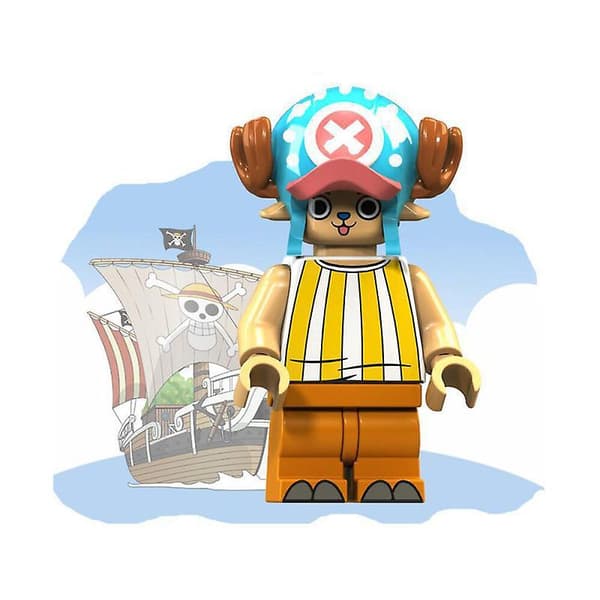 17pcs One Piece Series Collection Luffy Chopper Whitebeard Shanks Nightmare Fourth Gear Children's Assembled Building Blocks