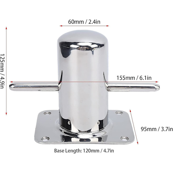 Boat Mooring Cross Mooring Bollard Boat Dock Cleat Single Mooring Hardware Accessory