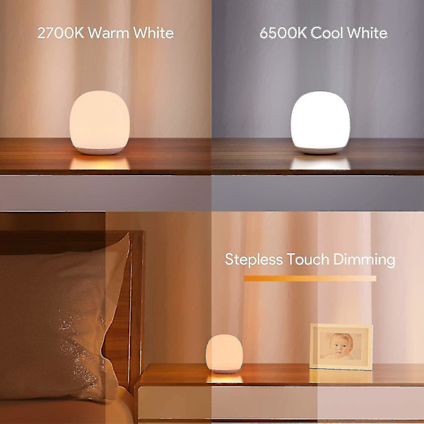 LED Magnetic USB Charging, RGB Color Change, Dimmable, With 1 Hour Timer, Touch Control, (white)