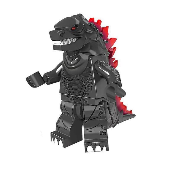 6 stk. Godzilla-klosser