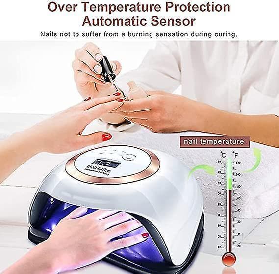 168w Uv Led Gel Nail Lamp Gel Polish Dryer Lamp 4 Timer Setting Auto Sensor