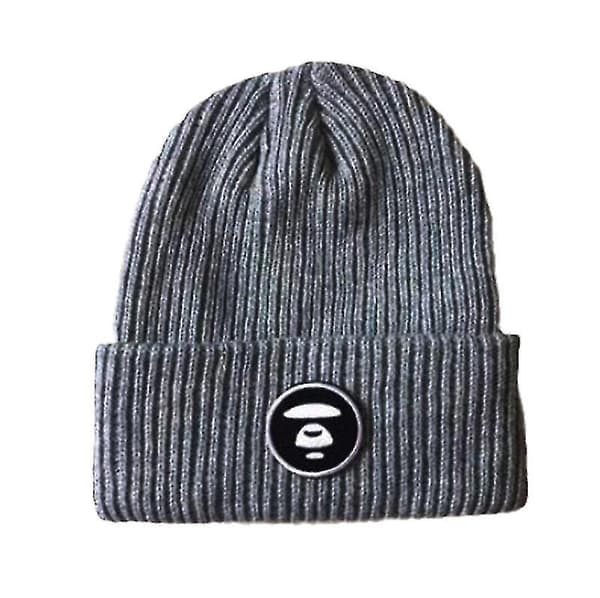Warm Winter Unisex Knitted Beanie Hat Cap 3 Dark Gray