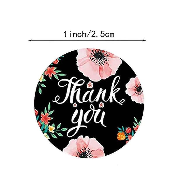 Floral Label Stickers For Birthday Gift Packaging Envelope Label 500pcs/roll