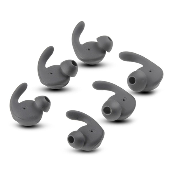 6 Stk. In-ear Tip Cover In-ear Tip Blødt Silikone Læder Til Huawei Xsport/honor Am61 grey