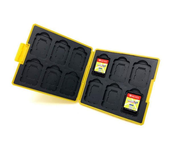 Super Mario Yellow Question Mark Nintendo Switch Oled Game Card Storage Box Ns Cassette Box