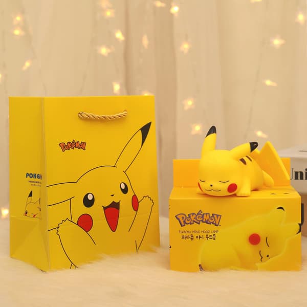 Pikachu Night Light Decoration A Ten batteries Gift bag