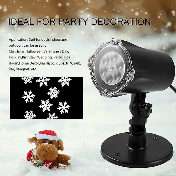 Vanntett IP44 Utendørs/Innendørs 4W 4 LED Fargerik LED Projektor Jul