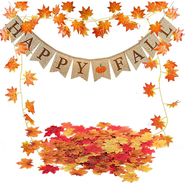 Efterår Græskar Sækkelærred Banner Efterår Sækkelærred Banner Buffalo Plaid Græskar Krans Thanksgiving Høst