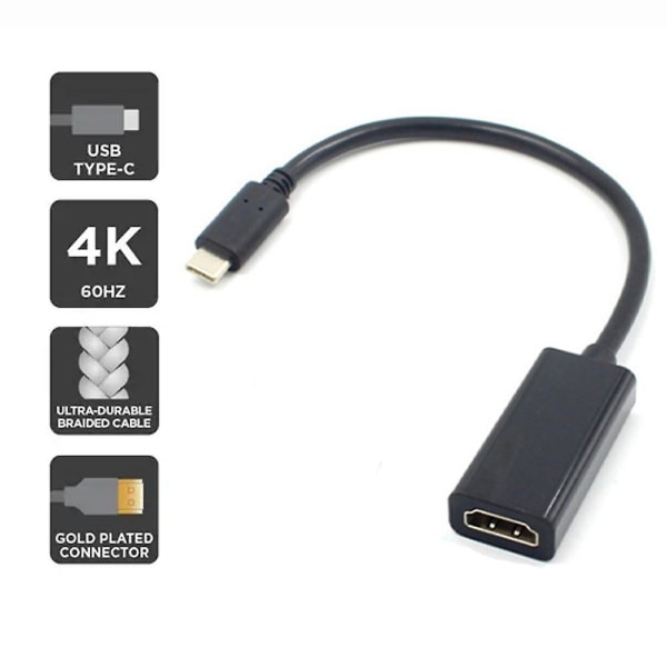 Type C To Hdmi Adapter Conversion Cable 4k Hd Usb C To Hdmi Conversion Cable Replacement