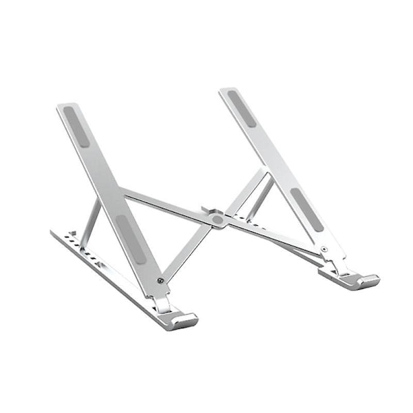 Portable Laptop Stand Auminium Foldable Notebook Support Laptop Holder Adjustable Tablet Base For Pc Notebook Stand Silver