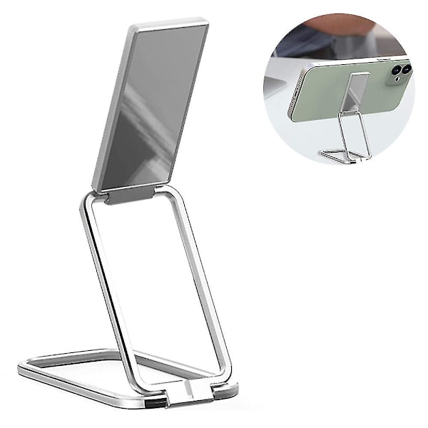 1 stk. Holder for mobiltelefon, sammenleggbar fingerholder med støtte, mobiltelefonstativ