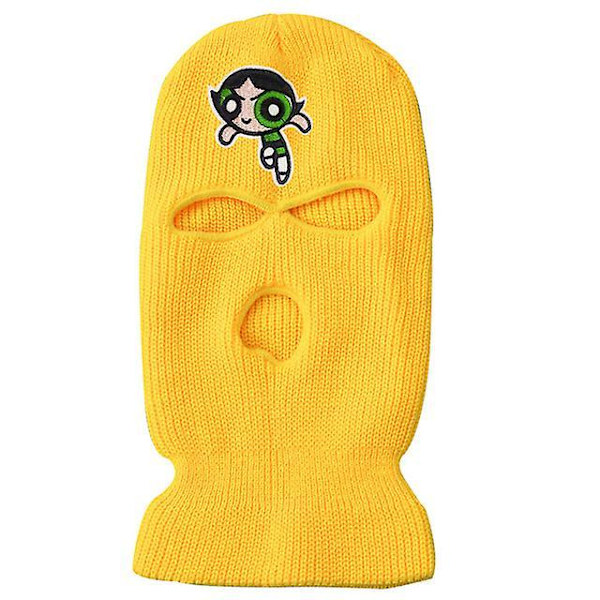 Neon Maski Talvisuoja 10 Väriä Halloween Hattu Juhliin Moottoripyöräilyyn Pyöräilyyn Hiihtoon Yellow-A
