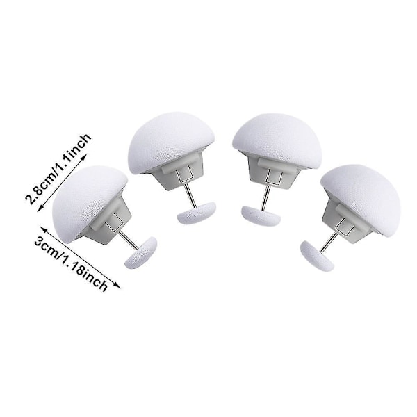 4/8/16/24 stk. Sopp Dynetrekk Klyper Macaron Sklisikker Dynetrekk Klype Én Nøkkel For Å Låse Opp Dynetrekk Feste Klype Laken Pink 8 PCS