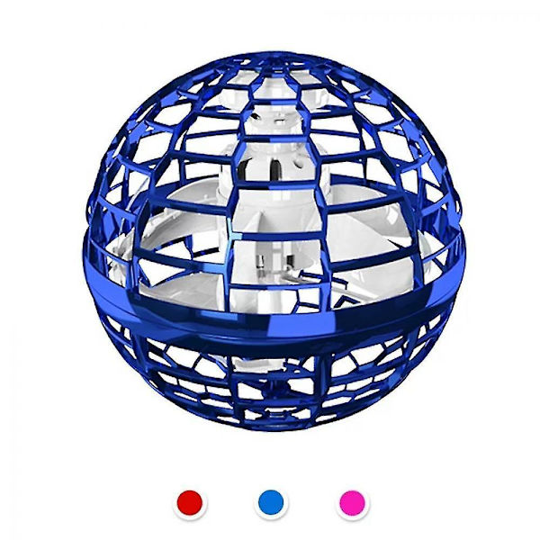Flynova Pro Flying Ball Toy 360 Hand-controlled Flying Ball Toy Built-in Rgb Light Blue 81*26.5*205mm