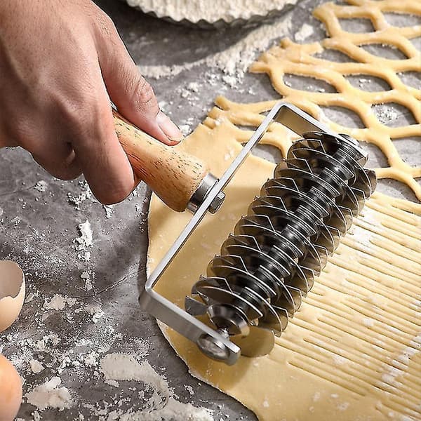 Stainless Steel Dough Lattice Top Cookie Pie Pizza Bread Pastry
