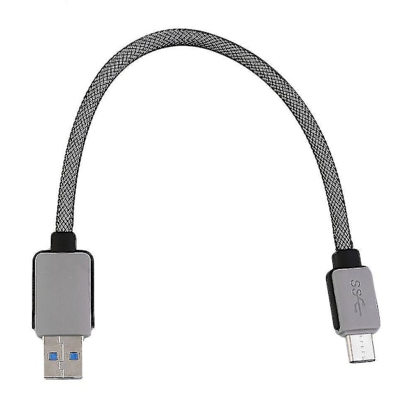 0,2 m punottu USB 3.1 - USB Type-C USB-datan synkronointi- ja latauskaapeli puhelimelle