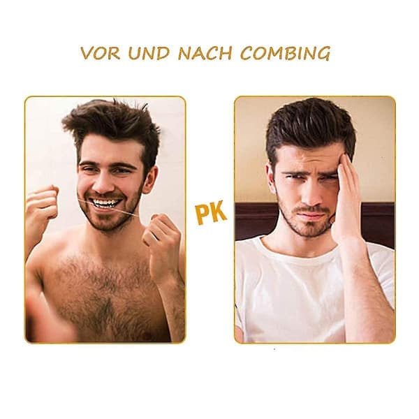5 Piece Comb Set With Storage Case Comb Men Retro Wide Tooth Comb Hair
