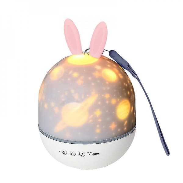 Rabbit Child Sleep Night Light Starry Sky Projector