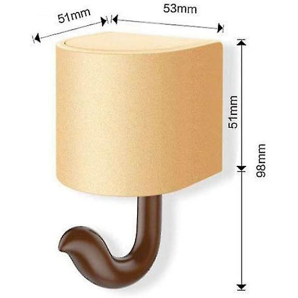 Almi 2 Pcs Cute Squirrel Wall Adhesive Hook Cartoon Squirrel Coat Wall Hooks Cute Gift