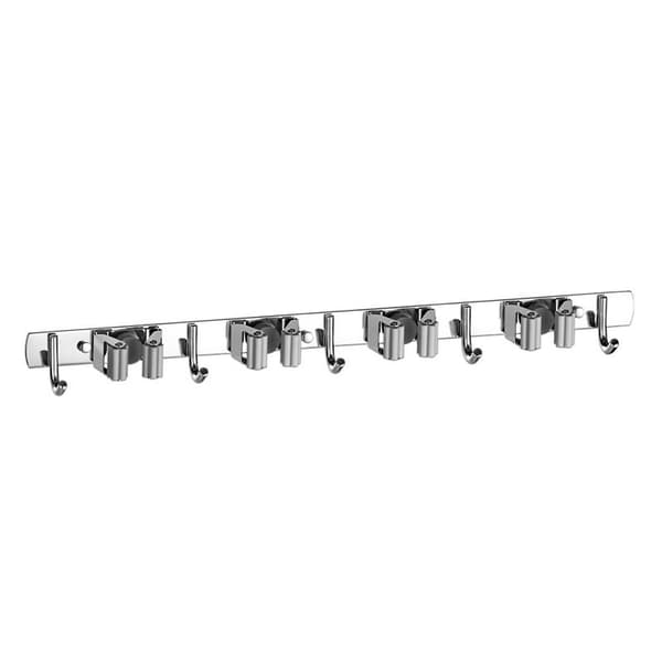 Mop Holder Wall Mount Stainless Steel Tool Hanger Storage Organizer For Home