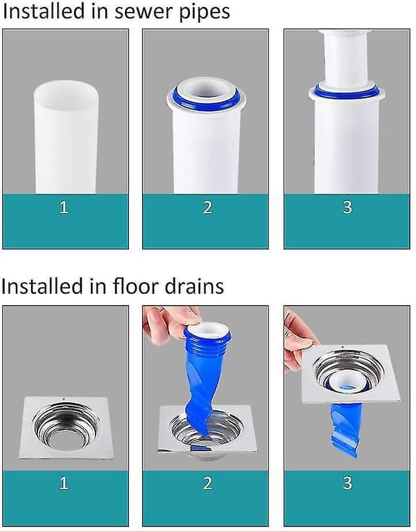 Drain Backflow Preventer Adjustable Silicone Sink Floor Drain Trap Sewer