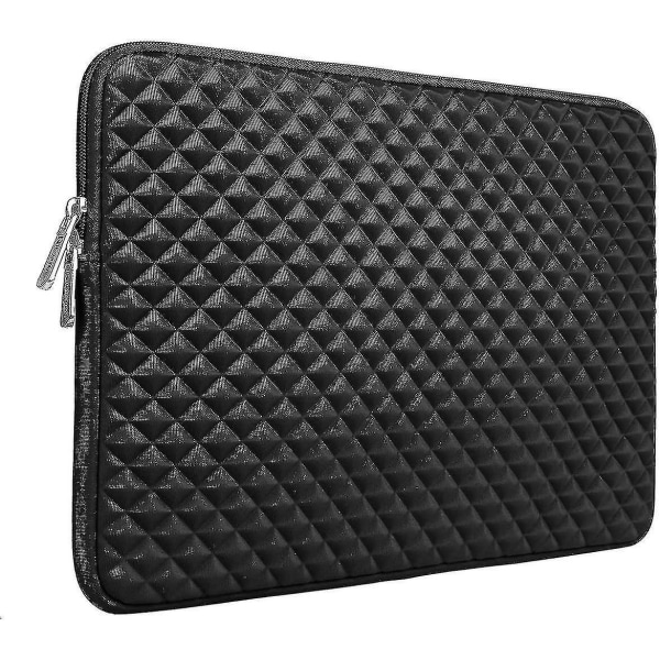 Laptop Sleeve Diamond Foam Watershock Resistant Protective Computer Case Cover Carrying Bag Black 13.3inch