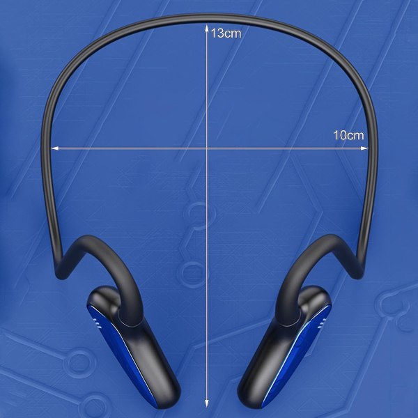 M-d8 Bluetooth-kompatible Øretelefon Knogleledning Ipx5 Vandtæt Bt5.0 Ørekrog Trådløst Stereo Headset Til Sport A