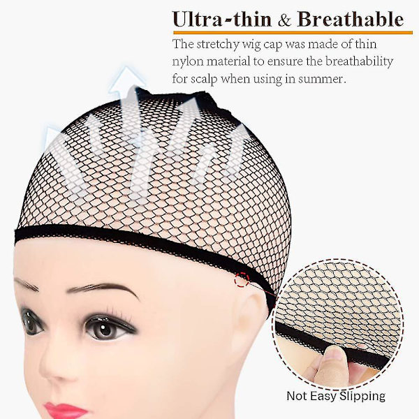 Wig Caps,morgles 6pcs Mesh Net Wig Caps Weaving Hair Net