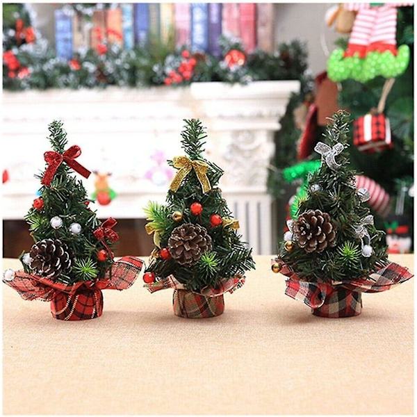 Christmas Tree Mini Artificial Christmas Tree Miniature Decoration Table Christmas Or