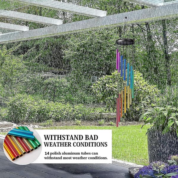 Wind Chimes, Aluminum Waterproof Wind Chimes For Outside, Deep Tone Co