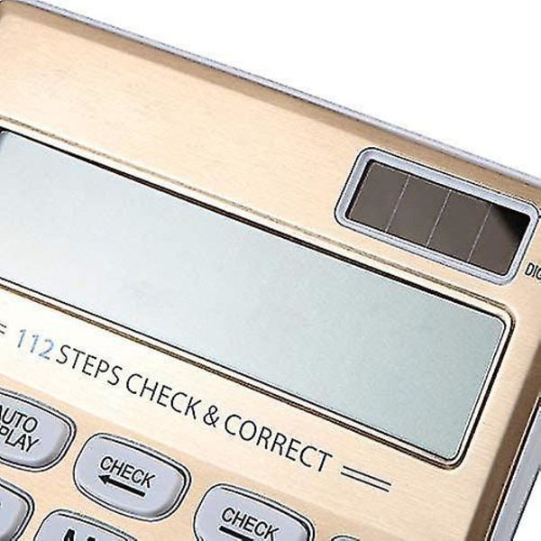 Sxbd Standard Desktop Lommeregner med Standardfunktioner, Solcellebatteri med Dobbelt Strøm og 12-cifret Stort LCD-display, Grundlæggende Lommeregner