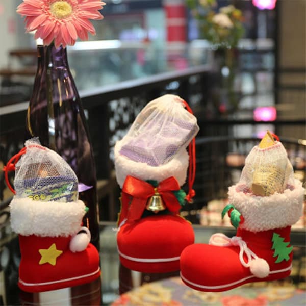 12pcs Christmas Decoration Pendant Drop Santa Pattern Christmas