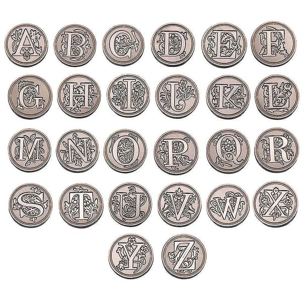 Retro Classic Alphabet Initial Sealing Wax Seal Stamp Invitations Letter A-z